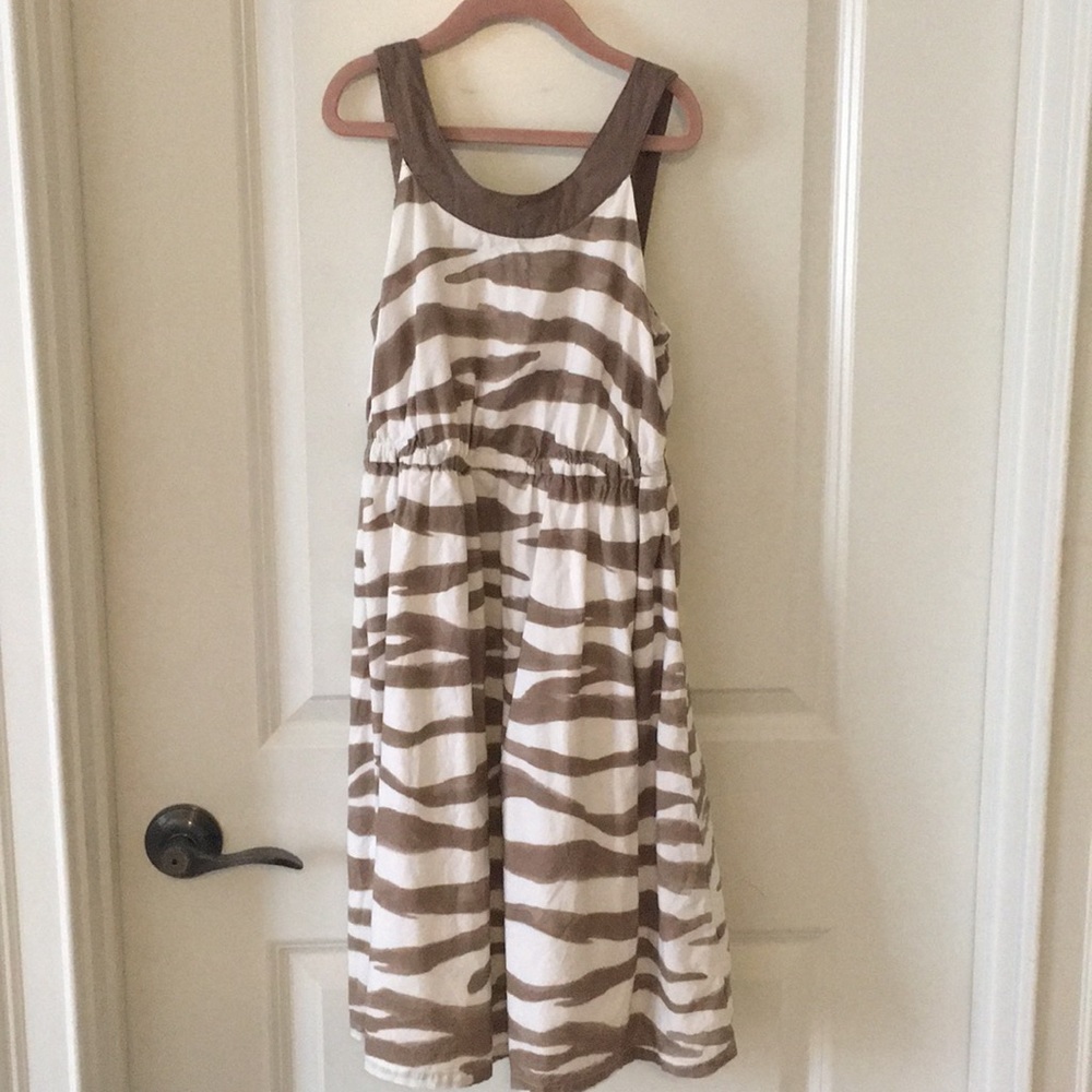 Gymboree brown zebra print dress